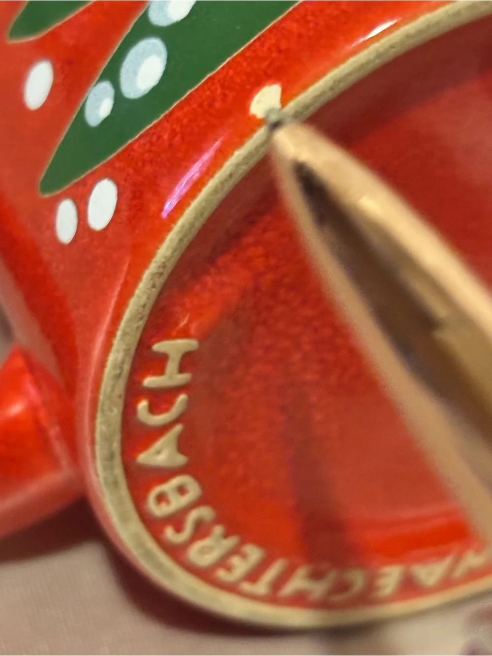 Vintage Waechtersbach Red Christmas Tree Mug.